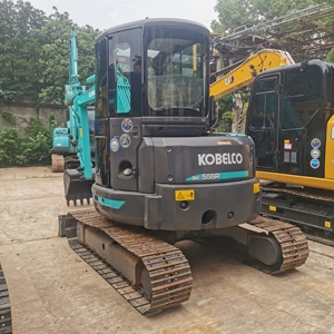 Miniexcavadora Kobelco SK55SR-3 usada en buen estado, piezas originales para movimiento de tierras - Product Image 4