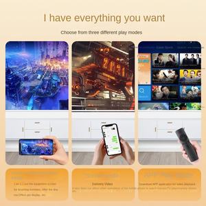 Mini projecteur intelligent HT9 pour la maison et le bureau, portable, 1080p, Android 11, LED, 200° panoramique/inclinaison, 3D, 2 Go, téléphone, mini bureau - Product Image 3