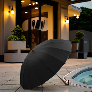 16K Custom Auto Umbrella Gedruckte Werbe 25 Zoll Business Regenschirme Fiberglas Straight Custom Golf Regenschirm mit Ihrem Logo