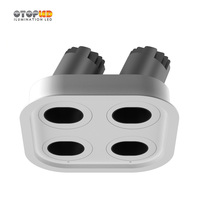 Modern Tersembunyi Downlight Empat Lampu Bersama Super Fashion Model 24W untuk Proyek Hotel