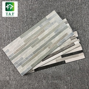 Carreaux de mur extérieurs <span class=keywords><strong>en</strong></span> céramique pour façade de maison, design <span class=keywords><strong>gris</strong></span> peint, carreaux de mur rustiques pour extérieur, design traversant - Product Image 5