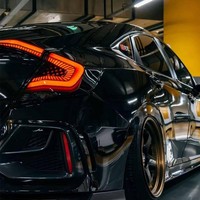 Feux arrière LED rouges avec clignotants DRL, kit de modernisation pour 10e génération 2016-2020, feux de freinage arrière et de recul effet écaille de dragon