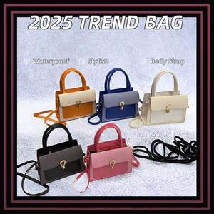 Conjunto de 3 bolsos de hombro de cuero con lentejuelas 2025 para mujer, bolsos de diseñador de lujo para mujer con cartera - Product Image 2