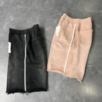 Shorts en jean 100 % coton pour homme, coupe droite, taille mi-haute, délavé à l'acide, effet vieilli, design personnalisé, pour l'été