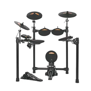 Elektrische Kabel Roller Kabel Drum Professionele Muziekinstrumenten 5 Drums 3 Bekkens Bas Elektronica Elektrische Drumstel