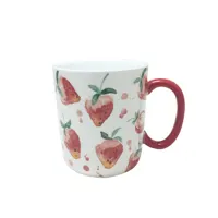 Kahve kupa özel seramik sevimli meyve çilek kiraz tasarım el yapımı komik baskı kupalar özel Logo kabul edilebilir 7-10 gün