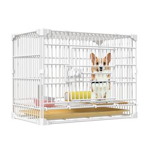 Hot Selling Indoor Pet Kennel <strong>Large</strong> Iron <strong>Cage</strong> with Small Wheels Button Closure Stacked Stackable Solid Pattern <strong>Dog</strong> Villa <strong>Cage</strong> - Product Image 1