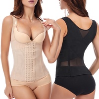 Corsés Moldeadores para Mujer, Faja Reductora de Cintura, Control Abdominal, Corsé Bajo Busto con Varillas de Acero, Moldeador Postparto
