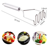 Custom Logo Keuken Fruit Groente Presser Tools Rvs Keuken Aardappel Ricer En Stamper Mini Aardappel Stamper