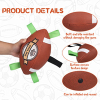 Ballon de football américain en PVC écologique, nouveau jouet interactif pour chien transfrontalier pour les petits et grands chiens, best-seller