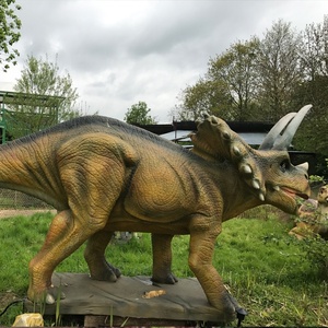 Triceratops Animatronic <span class=keywords><strong>de</strong></span> tamaño Real, modelo <span class=keywords><strong>de</strong></span> dinosaurio, Material <span class=keywords><strong>de</strong></span> resina <span class=keywords><strong>de</strong></span> acero para interiores/exteriores para <span class=keywords><strong>parques</strong></span> <span class=keywords><strong>de</strong></span> atracciones temáticos <span class=keywords><strong>de</strong></span> Parque Jurásico - Product Image 2