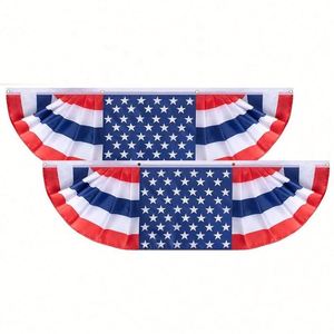 ธงชาติอเมริกันแบบดั้งเดิมขนาด 5 x 1.5 ฟุต สำหรับวันชาติ 4 กรกฎาคม ขายส่ง ราคาพิเศษ ผลิตภัณฑ์ส่งเสริมการขายแบบพับยาว - Product Image 1