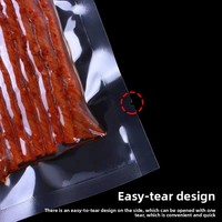 Sac d'emballage alimentaire sous vide en nylon/PE épaissi et allongé, 16 bandes de soie, 32 bandes de soie, pour bacon, poisson, fruits de mer, produits surgelés, conservation de la fraîcheur, usage commercial