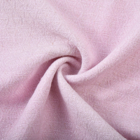 Tissu jacquard géométrique rose pastel doux en tweed, matériau tissé fantaisie de qualité supérieure pour jupes et chemisiers de printemps