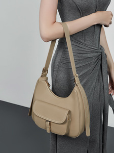 Bolso Hobo de Cuero Genuino para Mujer, Bolso Tote de Gran Capacidad, Bolso Bandolera Vintage, Bolso de Hombro Clásico de Cuero, Bolso para Mamá, Venta al por Mayor - Product Image 3