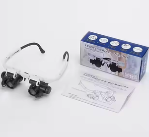 Headset Twee Lens Vergrootglas Sieraden Loep Hot Verkoop Twee Lens Vergrootglas Sieraden Loep Versterking Met Led Licht - Product Image 6