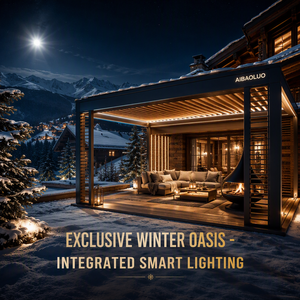 <span class=keywords><strong>Pergola</strong></span> à toit motorisé à lames orientables Elite pour <span class=keywords><strong>chalet</strong></span> de ski de luxe, terrasse en montagne, testée pour charges de neige importantes, véranda hivernale - Product Image 5