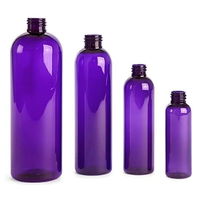 Bouteilles vides de 4 oz, 8 oz, 16 oz, blanches, noires, vertes, bleues ou en plastique PET, bouteille ronde Cosmo Bullet pour huiles