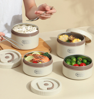 Bestseller Wärmeisolierende Beheizbare Edelstahl-Lunchbox mit 3 Fächern Auslaufsicher & BPA-frei