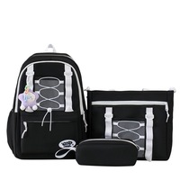 Sac à dos polyvalent pour étudiants Ensemble 3 pièces de grande capacité Sac à dos pour filles Sac de voyage en plein air Sacs d'école Sac à dos