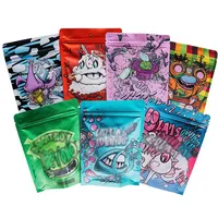 Pochette Doypack Refermable Personnalisée avec Fermeture Éclair, Sacs Mylar Anti-odeur Scellables de 3.5g 28g avec Mon Logo