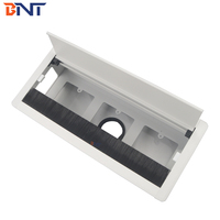 Boîte de passage de câbles en aluminium pour couvercle de trappe/bureau d'ordinateur