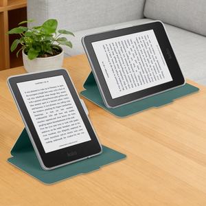 Casing Kobo Kulit PU Berputar untuk Kobo Clara Colour Libra Colour, Penutup Magnetik yang Dapat Dilepas, Kulit Belakang Transparan, Desain Kustom - Product Image 2