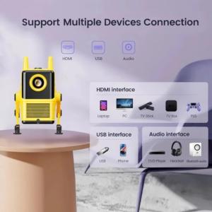 Système de projecteur intelligent Android Home Cinéma professionnel <span class=keywords><strong>H8</strong></span> 4K avec BT WiFi Parfait pour les films et les jeux - Product Image 5