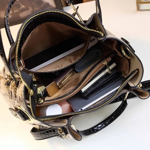 Bolso de mano de lujo para mujer, bolsillo de múltiples capas, de alta calidad de retales bolso de hombro, monederos de estilo Vintage para mujer, bolso informal 2024 - Product Image 5