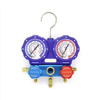 Boîte à outils de réfrigération Portable WK-7P pompe à vide tuyau de charge outil d'évasement coupe-tuyau et manomètre de collecteur