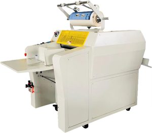 Laminateur industriel double face à chauffage par huile, alimentation par aspiration entièrement automatique, dispositif anti-ondulation, rouleau en silicone - Product Image 6