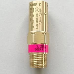 วาล์วนิรภัยมาตรฐาน CE ASME ที่เชื่อถือได้ แบบตัวเมียตัวผู้ NPT1/4 นิ้ว 3/8 นิ้ว BSP สำหรับระบบท่อถังลมและแก๊ส - Product Image 1