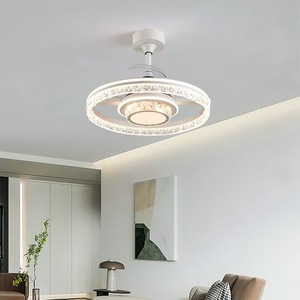Nordic Style Modern LED Ceiling Fan <b>Light</b> for Office Home Living Room Dining Room Bedroom 5 Glass <b>Remote</b> <b>Control</b> for Indoor Use - Product Image 4