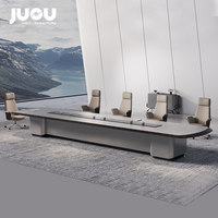 Table de réunion de luxe 16 places, table de conférence moderne et ensemble de chaises pour bureau, école, hôtel