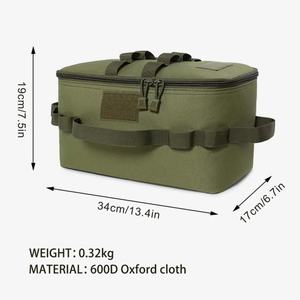 Sac de rangement, vente chaude, sac de rangement pour la vaisselle de camping et de pique-nique en plein air, sac de rangement d'outils pliable multifonctionnel portable - Product Image 4