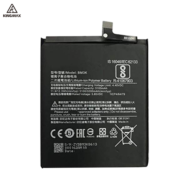 Compatible for Brand MI Mix3 battery Xiaomi Redmi MI BM3K Battery 3200mah Capacity Replace Rechargeable Xiaomi External Battery