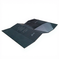 Boîte cadeau magnétique pliable en gros pour vin, emballage plat en papier pour bouteille de vin individuelle
