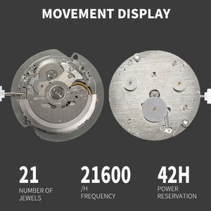 Montres uniques personnalisées, mouvement mécanique automatique NH35, globe terrestre rotatif 24H, cadran bleu lumineux, acier inoxydable 316L SM1093 - Product Image 3