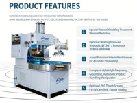 Nouvelle machine de soudage et de découpe haute fréquence certifiée CE pour les emballages en blister PVC APET PETG, automatique, pneumatique, haute puissance