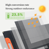 Panneau solaire portable pliable ETFE de 400 Watts avec une efficacité photoélectrique de 23,5 %, prend en charge l'OEM/ODM, divers connecteurs intégrés