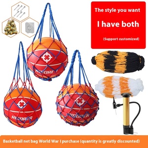 Accessoires sportifs personnalisés - Grand sac à filet pour ballons pouvant contenir 10 à 30 ballons pour le basketball, le football, le volley-ball - Product Image 4