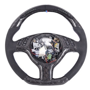 Volant de direction en fibre de carbone forgé sur mesure avec écran LED pour E46 M3, volant de course sportif, pièces de rechange automobiles - Product Image 1