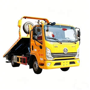 Camion de dépannage à plateau plat 4x2, un pour deux, direct usine, pour le sauvetage routier, vente chaude - Product Image 1