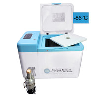 Congélateur portable à très basse température Refport pour vaccins -86°C, refroidisseur Stirling avec contrôle de température 1°C, 12V/24V DC