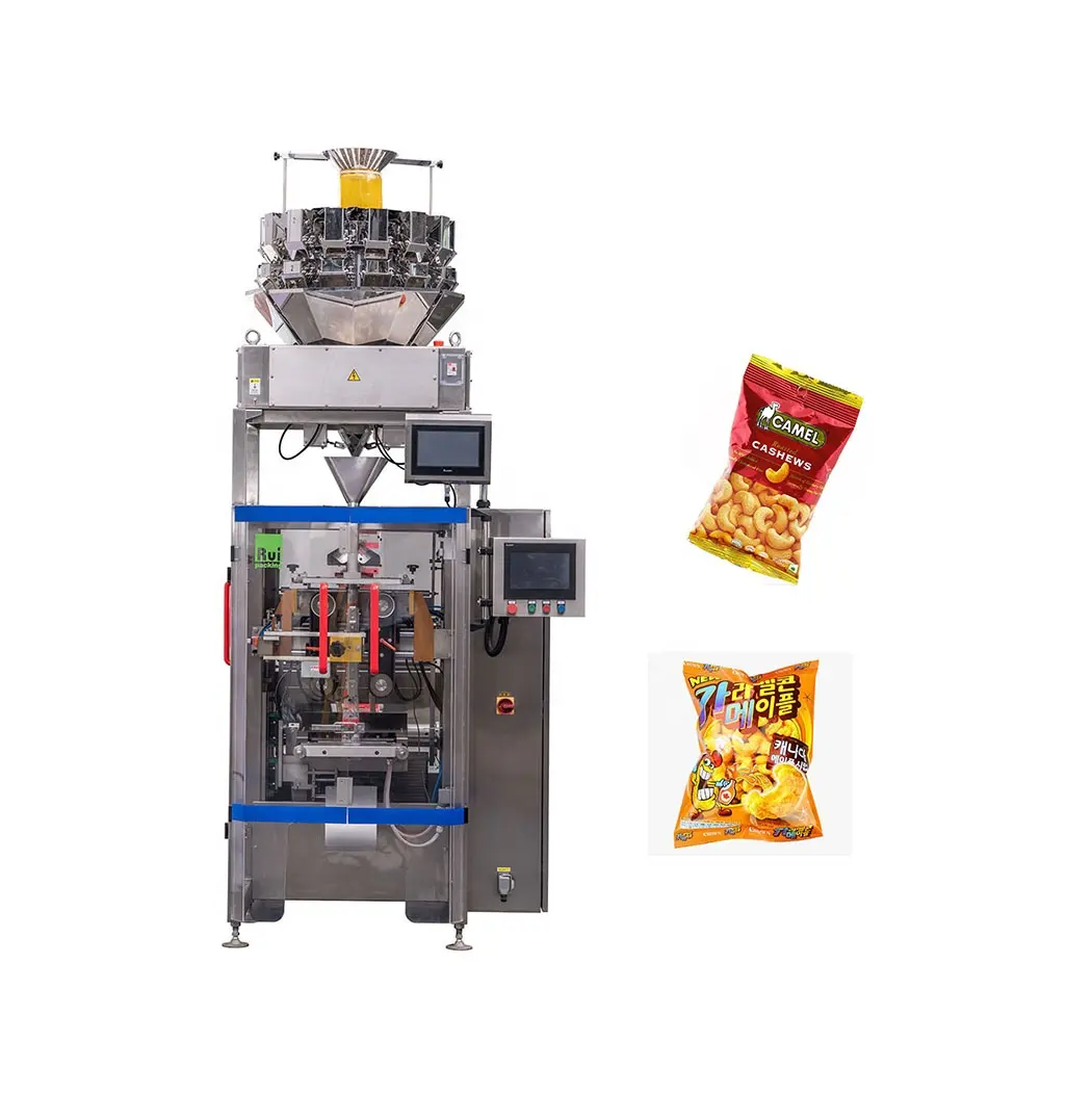 Automatic vertical rice sugar salt bagging machine doypack filling packing machine for granule dry food nuts coffee bean