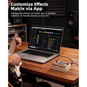 Pedal de Guitarra Multiefectos Lekato Me-05, 125 Efectos, 30 Modelos de Amplificador, 30 Simulaciones de Cabina, Looper, Ritmos de Batería, Soporte USB - Product Image 4