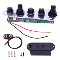 JB-07 JB-08 Bass Preamp Control Plate Logam Papan Sirkuit Volume Tone Bass Elektrik Kabel Penghubung Pickup Grosir Pabrik