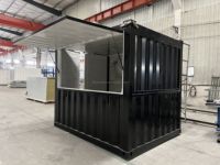 Stand Alimentaire Modulaire Portable 10 Pi Disponible en Version Mini Boutique Éphémère, Conteneur, Café, Bar, Restaurant Rapide, Supérette, Kiosque ou Cabine