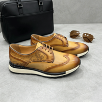 Chaussures habillées pour hommes de haute qualité à semelle épaisse, motif crocodile, en cuir, style baskets, pour affaires et occasions décontractées
