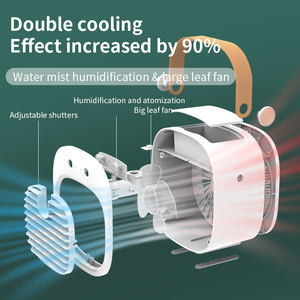 Ventilateur de refroidissement <span class=keywords><strong>à</strong></span> <span class=keywords><strong>eau</strong></span> <span class=keywords><strong>rechargeable</strong></span> portable <span class=keywords><strong>Mini</strong></span> <span class=keywords><strong>climatiseur</strong></span> refroidisseur d'air avec batterie 4000mAh ventilateur de brume fraîche d'air de bureau - Product Image 4